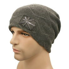 Warm Beanies Hats for Women Men Metal Wool Knitted Caps Bonnet Femme
