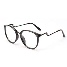 Women Men Retro Round Nerd Glasses Curving Earstems Semi Metal Frame Spectacles Oculos Feminino