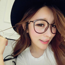 Women Men Retro Round Nerd Glasses Curving Earstems Semi Metal Frame Spectacles Oculos Feminino