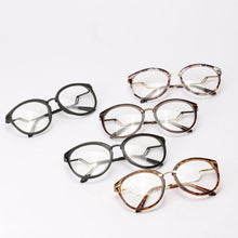 Women Men Retro Round Nerd Glasses Curving Earstems Semi Metal Frame Spectacles Oculos Feminino