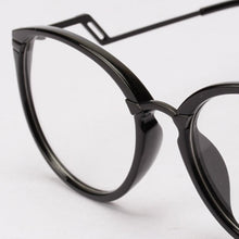 Women Men Retro Round Nerd Glasses Curving Earstems Semi Metal Frame Spectacles Oculos Feminino