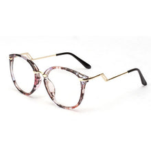 Women Men Retro Round Nerd Glasses Curving Earstems Semi Metal Frame Spectacles Oculos Feminino