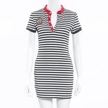 Vestidos Women Stripe Bodycon Dress Casual White Plus  Sexy Slim Mini Dresses