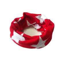 Vogue Kids Child Boy Girl Warm Stars Print Snood Scarves Shawl Neckerchief 2-7Year