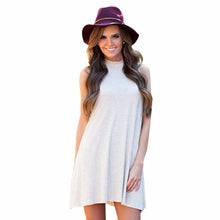 Vogue Women's Ladies Casual Turtle Neck Sleeveless Party Mini Dress