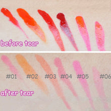 Waterproof 6pcs Tattoo Peel Off Mask Tint Long Lasting Waterproof Lip Gloss Lipstick On