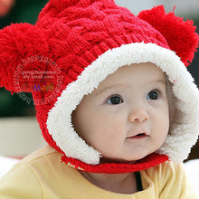 Baby Hat 0-5Y Infant Multicolored Warm Knitted Hats Two Balls Cap Xmas
