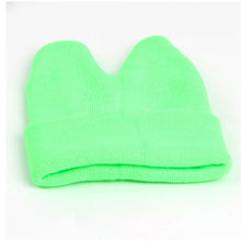 Hat Baby Kids Cute Ox Horn Knitted Wool Hats Boys Girls Warm Beanies Caps 1-9Y