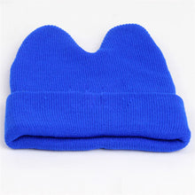 Hat Baby Kids Cute Ox Horn Knitted Wool Hats Boys Girls Warm Beanies Caps 1-9Y