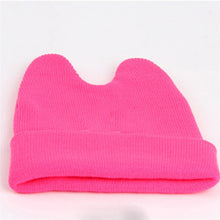Hat Baby Kids Cute Ox Horn Knitted Wool Hats Boys Girls Warm Beanies Caps 1-9Y