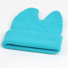 Hat Baby Kids Cute Ox Horn Knitted Wool Hats Boys Girls Warm Beanies Caps 1-9Y