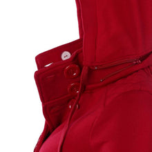 Warm Coat Women Double-breasted Long Sleeve Jacket Hoodies Outwear