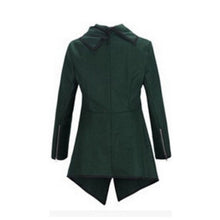 Women's Zipper Wool Coat Long Jacket Windbreaker Parka Outwear