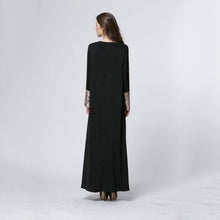 Woman's Kaftan Abaya Jilbab Islamic Muslim Wear Sequin Long Sleeve Maxi Dresses PY3
