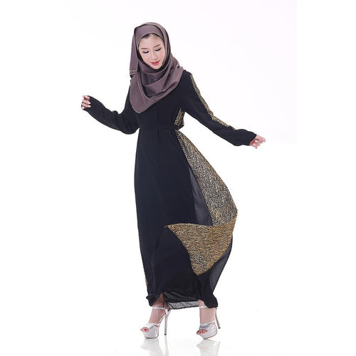 Woman's Moroccan Kaftan Dress Stylish Abaya Jilbab Islamic Arabian Maxi Dress PY3