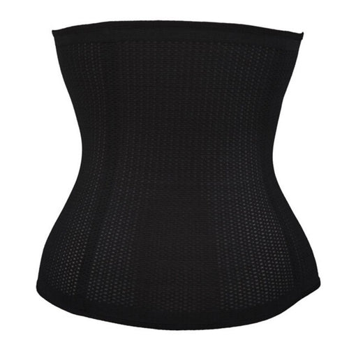 Women 28CM Breathable Waist Tummy Girdle Belt Body Shaper Trainer Control Corset Black Beige