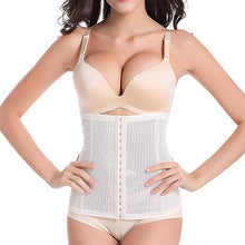Women 28CM Breathable Waist Tummy Girdle Belt Body Shaper Trainer Control Corset Black Beige