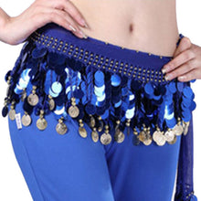 Women Belly Dance Hip Skirt Scarf Wrap Crystal Sequins Belt Coins Dancewear