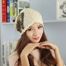 Women Braided Baggy Bowknot Beanie Knit Beret Slouchy Ski Cap Skull
