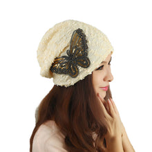 Women Braided Baggy Bowknot Beanie Knit Beret Slouchy Ski Cap Skull