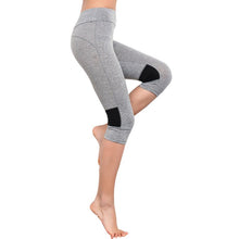 Women Casual Fitness Quick Drying Pants Exercise Knee-Length Slim Pants LY5