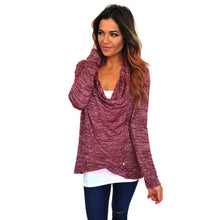 Women Casual Loose Zipper Sweater Long Sleeve Irregular Knitwear Top Coat