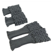 Women Crochet Boot Cuffs Shell Knitted Toppers Boot Socks Leg Warmer 7 Colors