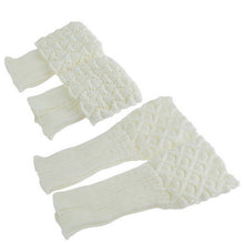 Women Crochet Boot Cuffs Shell Knitted Toppers Boot Socks Leg Warmer 7 Colors