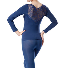 Women Deep V Neck Warm Thermal Underwear Long Johns Set Tops Pant Pajama Sets