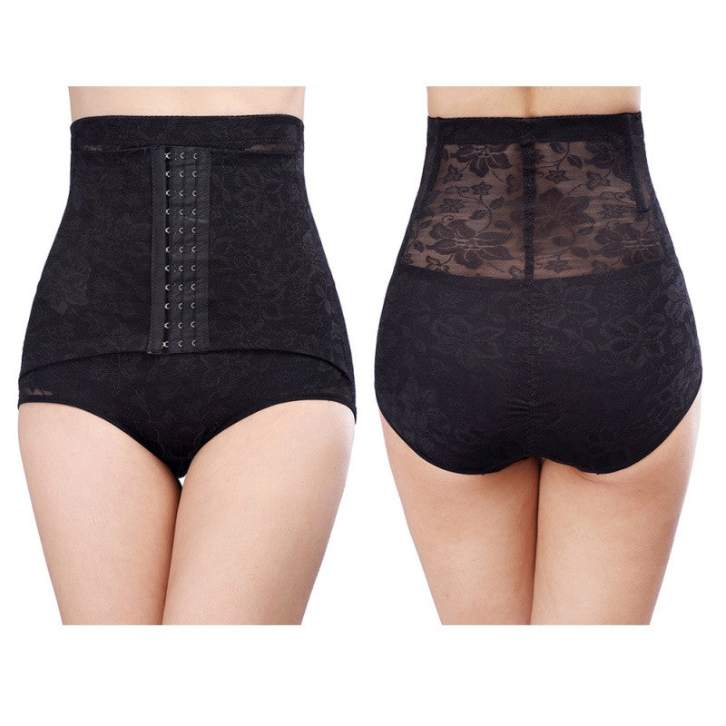 Women Flowers Print Postpartum Recovery Belly Waist Belt Shapewear Briefs Hip Abdomen Slim