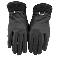 Women Full Finger PU Touch Screen Gloves Smartphone Tablet Mittens 4 Patterns PY6
