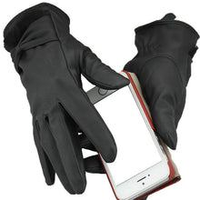 Women Full Finger PU Touch Screen Gloves Smartphone Tablet Mittens 4 Patterns PY6