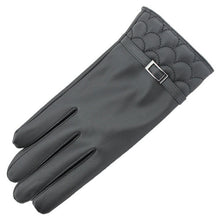 Women Full Finger PU Touch Screen Gloves Smartphone Tablet Mittens 4 Patterns PY6