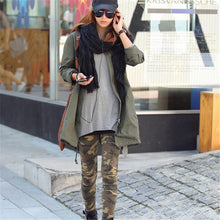 Women Girl Slim Camo Army Camouflage Skinny Pencil Pants Leggings