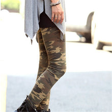 Women Girl Slim Camo Army Camouflage Skinny Pencil Pants Leggings