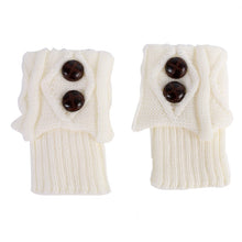 Women Girl Leg Warmers Socks Button Crochet Knitted Boot Socks Toppers Cuffs 7 Colors