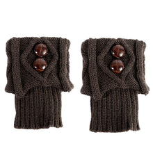 Women Girl Leg Warmers Socks Button Crochet Knitted Boot Socks Toppers Cuffs 7 Colors