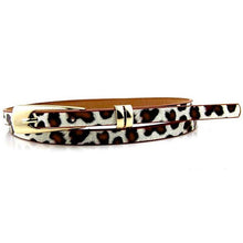 Women Girls  Candy Color PU Leather Belts Thin Skinny Waistband Belt  P6Y