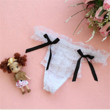 Women Girls Sexy Lace Reffuled Briefs Bow Underwear Panties Thongs G-strings