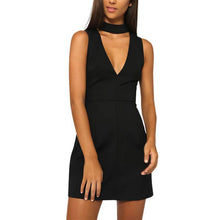 Women Girls Slim Dress Halter V Neck sleeveless office Party Bodycon Dresses