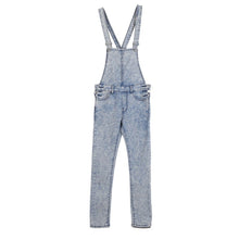 Women Girls Washed Jeans Denim Casual Hole Loose Jumpsuit Romper Overall Pants