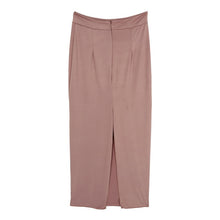 Women High Waist Office Pencil Skirt Straight Calf Length Midi Skirt Bodycon