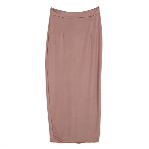 Women High Waist Office Pencil Skirt Straight Calf Length Midi Skirt Bodycon