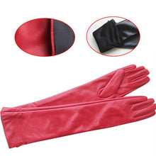 Women Ladies Opera Evening Party Gloves Faux Leather PU Over Elbow Long Glove 7 Colors PY6