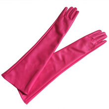 Women Ladies Opera Evening Party Gloves Faux Leather PU Over Elbow Long Glove 7 Colors PY6