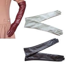 Women Ladies Opera Evening Party Gloves Faux Leather PU Over Elbow Long Glove 7 Colors PY6