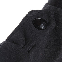 Women Lapel Windbreaker Double Breasted Long Parka Woolen Coat Trench Outwear Work Jacket