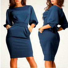 Women Long Sleeve Bodycon Dress Clubwear Formal Evening OL Mini Dresses
