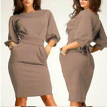 Women Long Sleeve Bodycon Dress Clubwear Formal Evening OL Mini Dresses
