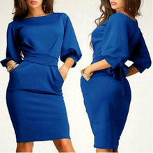 Women Long Sleeve Bodycon Dress Clubwear Formal Evening OL Mini Dresses
